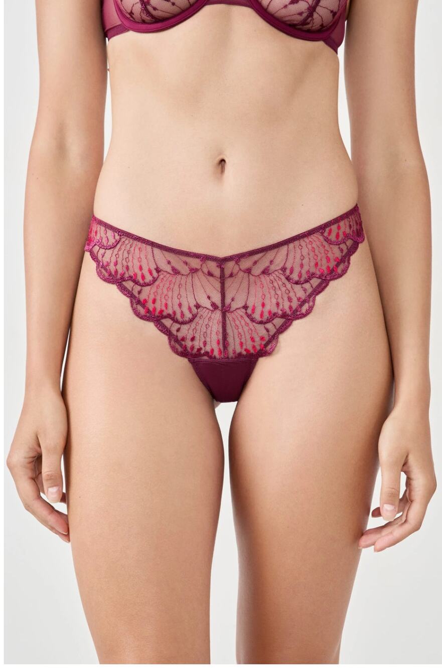Etam nayade - tanga in garnet bordeaux NWT SIZE XL